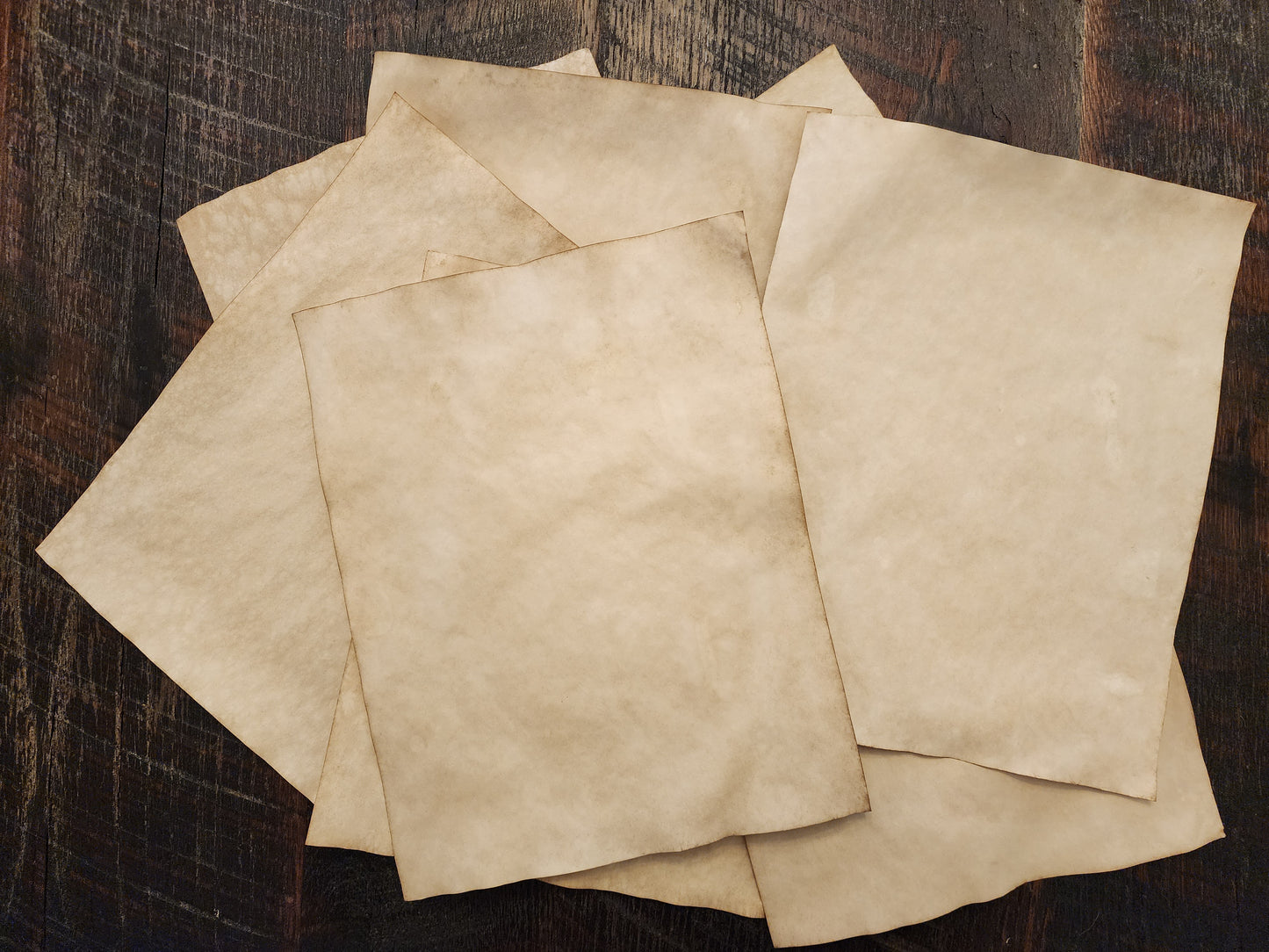 Geometric Patterns #1: coffee dyed paper