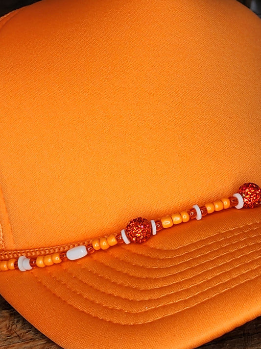 Hat with Hat Chain Orange