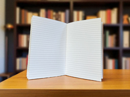 Blank Journal: Hand Painted Shades of Blue