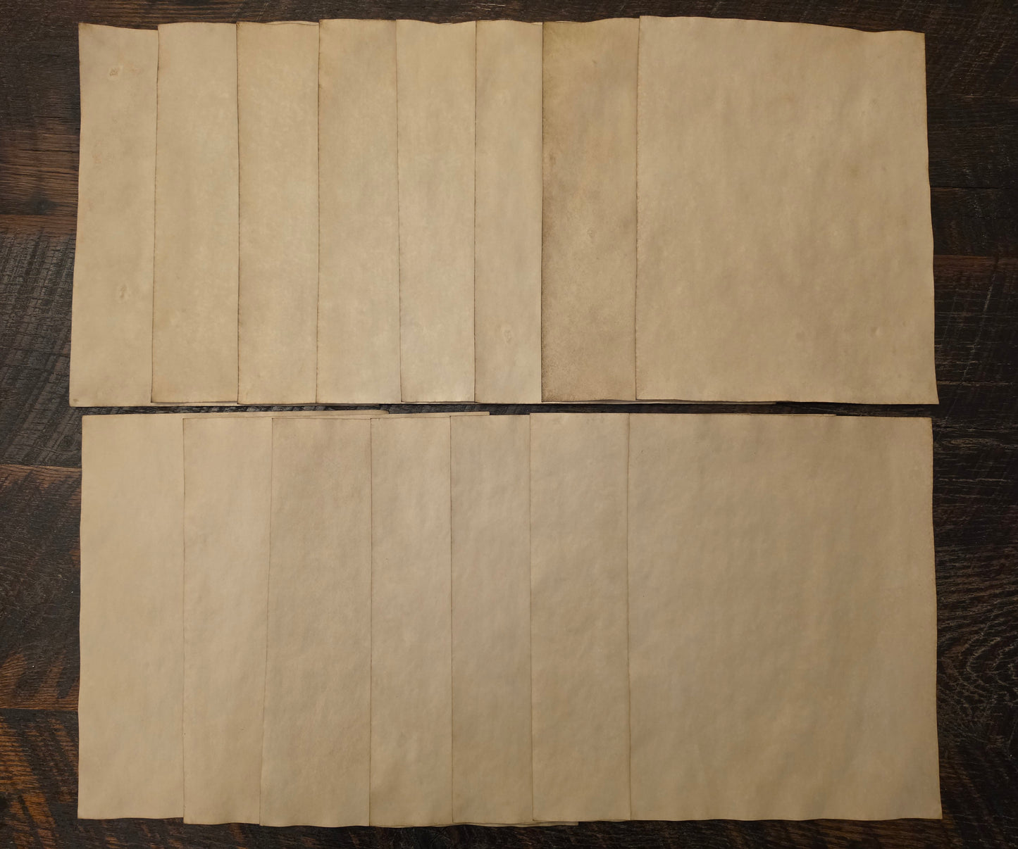Geometric Patterns #6: coffee dyed paper