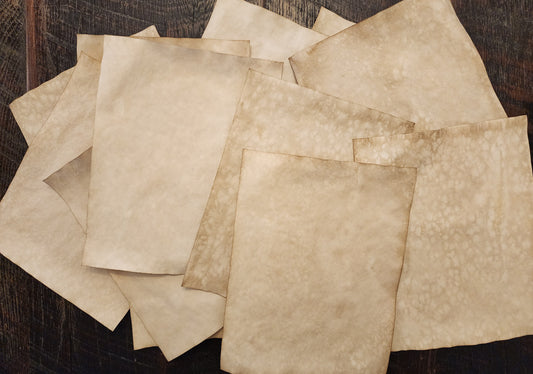 Coffee Dyed Papers