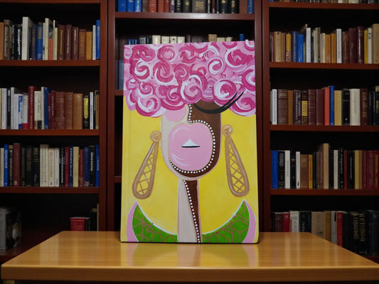 Blank Journal: Hand Painted Pink Roses 2