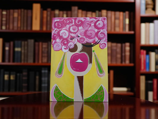 Blank Journal: Hand Painted Pink Roses 1