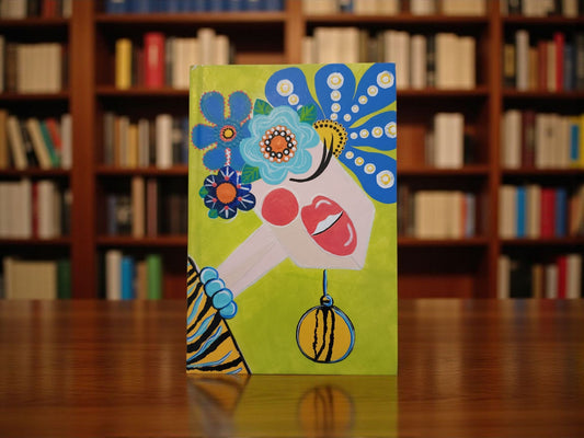 Blank Journal: Hand Painted Shades of Blue