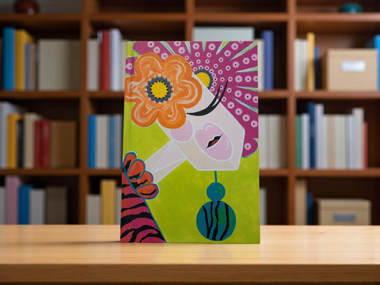 Blank Journal: Hand Painted Magenta