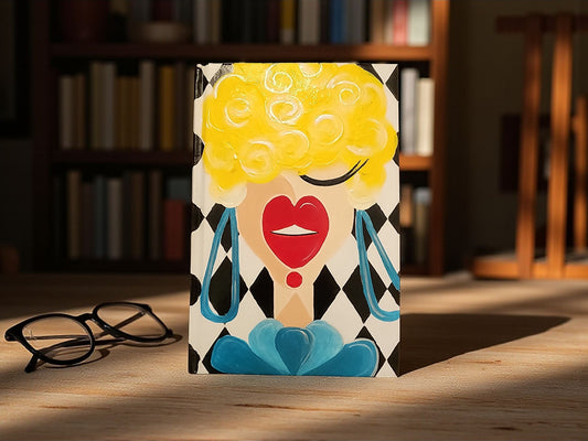 Blank Journal: Hand Painted Yellow Roses