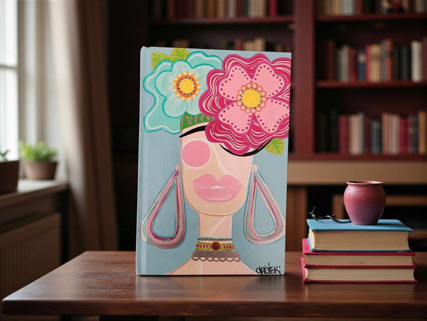 Blank Journal: Hand Painted Tropical Vibe