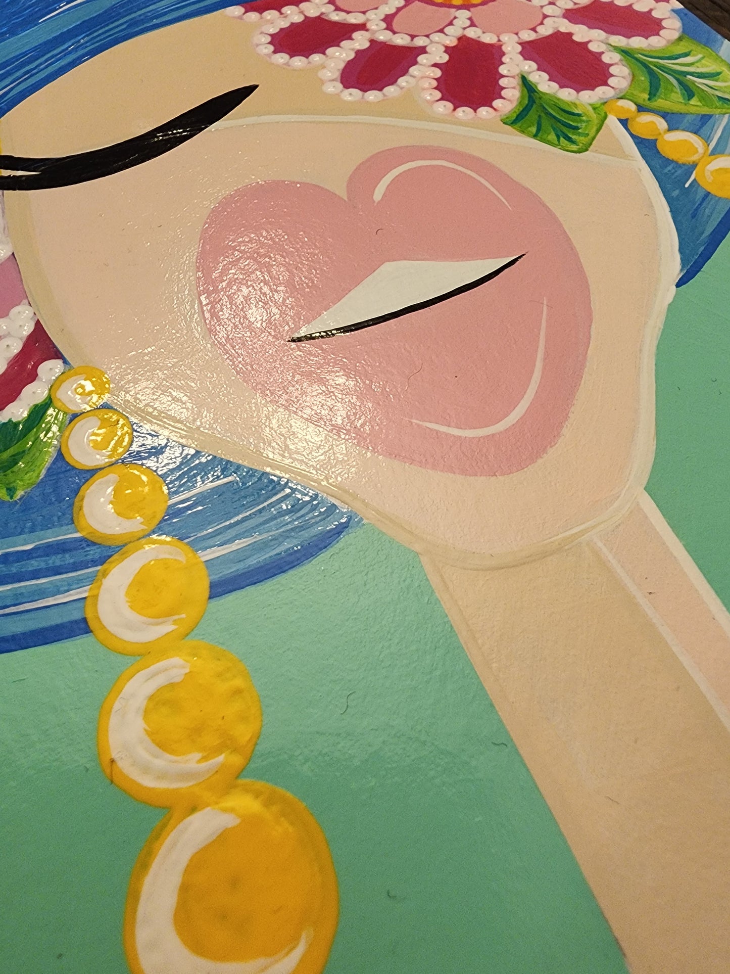 Blank Journal: Hand Painted Blue Hat