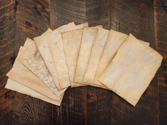 Mixed Color Tea Dyed Paper