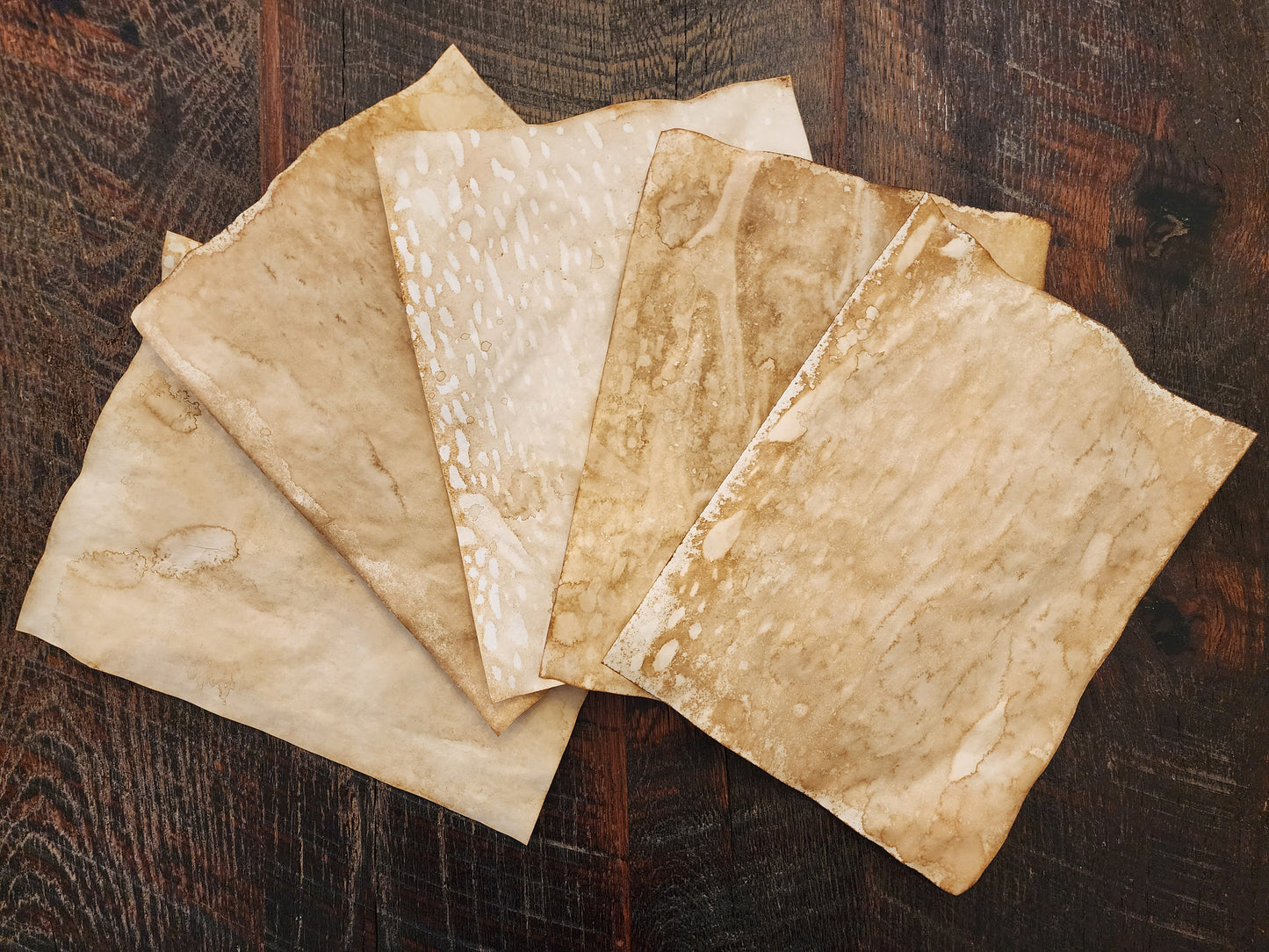 Grunge: coffee dyed paper