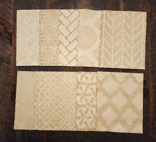 Geometric Patterns #2: coffee dyed paper