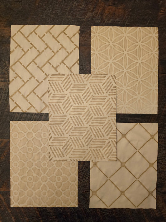 Geometric Patterns #5: coffee dyed paper