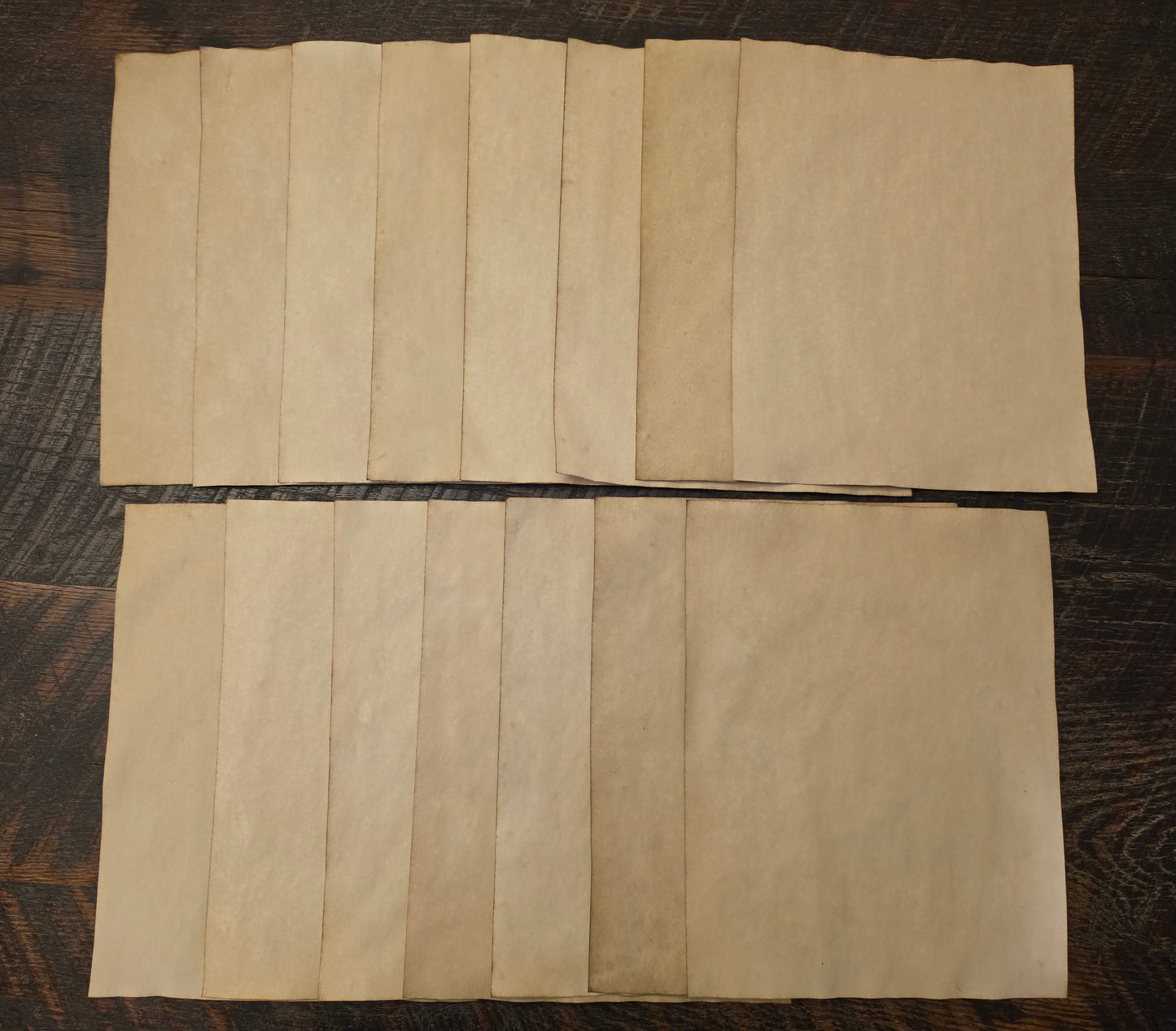 Coffee Dyed Papers