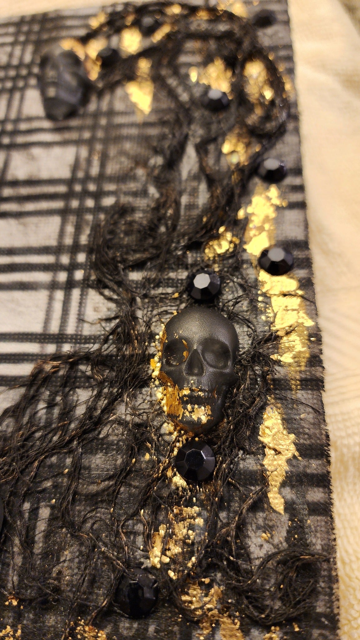 Blank Journal: Skulls mixed media 2